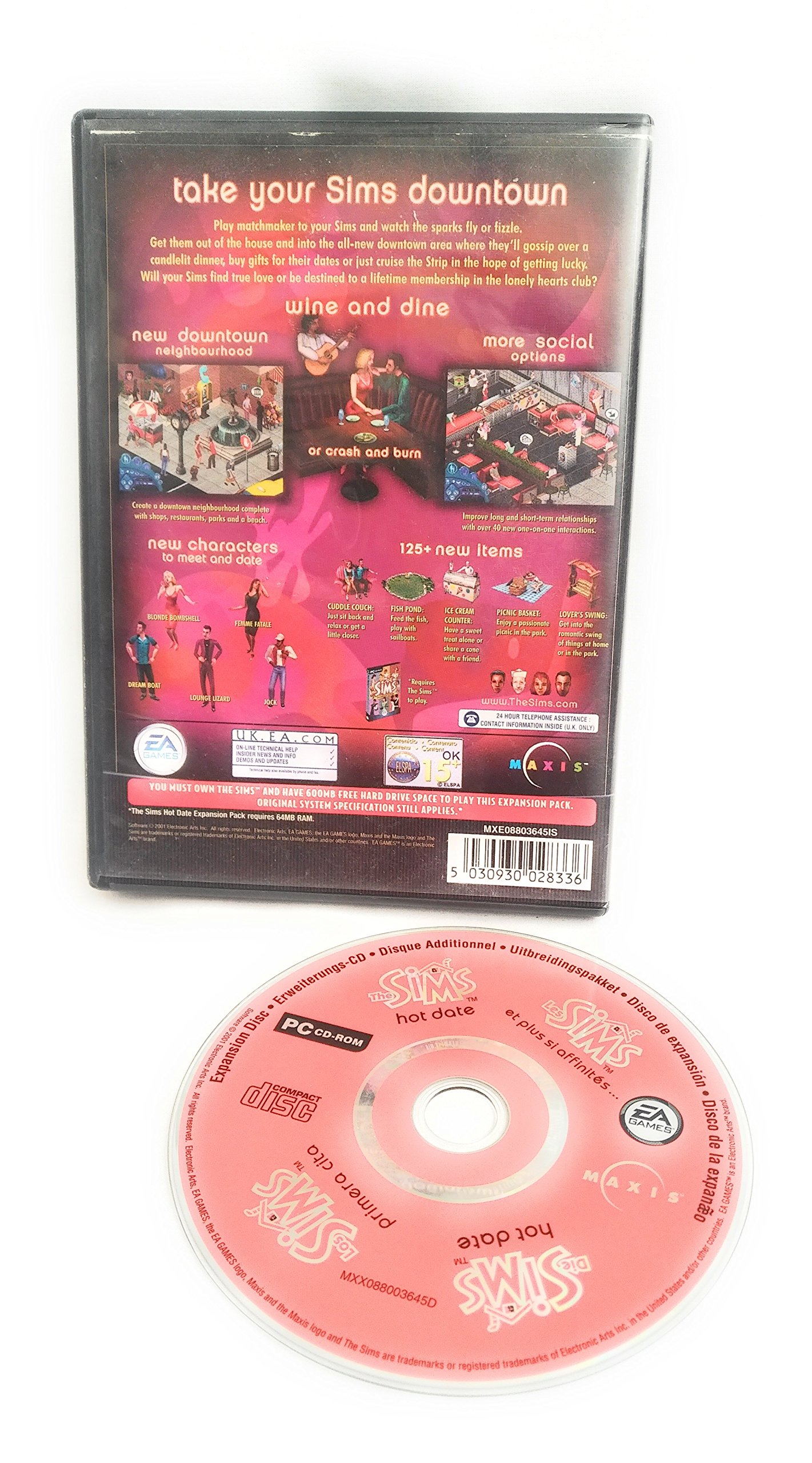 Amazon.com: The Sims: Hot Date Expansion Pack (PC CD) [Windows 98
